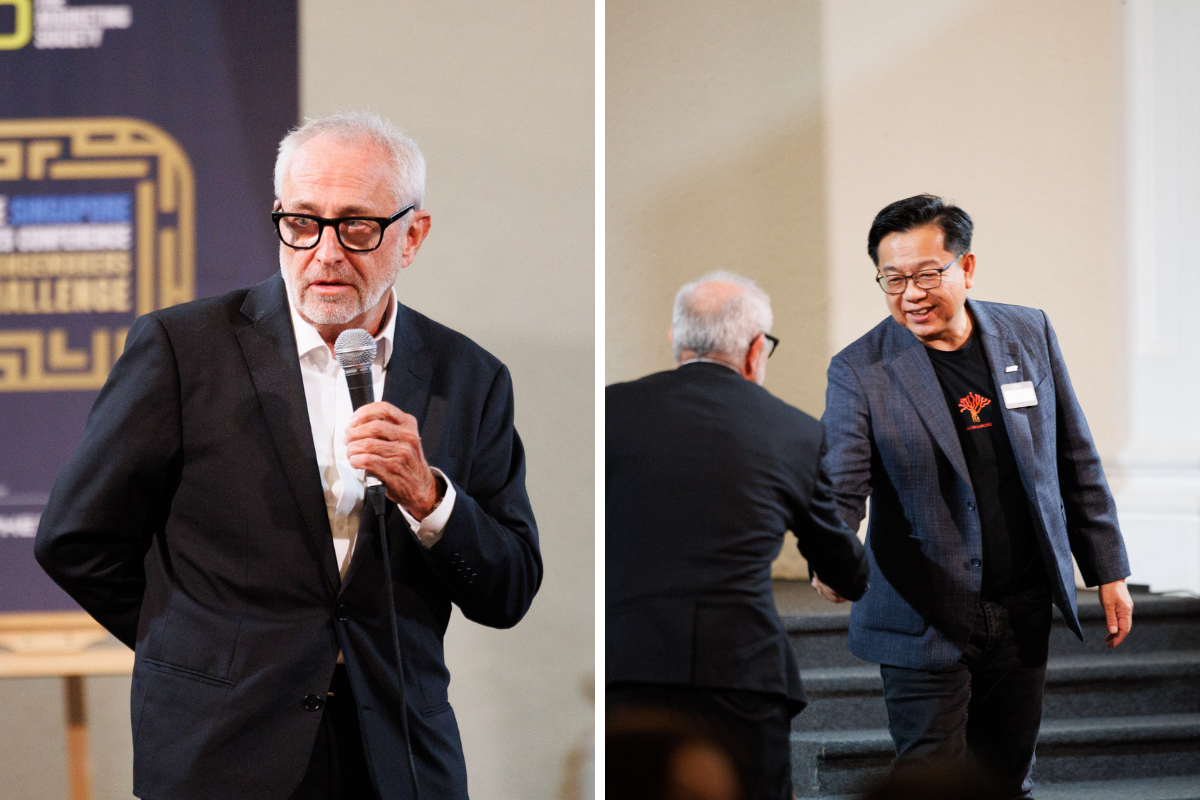 Peter Dixon and Lawrence Liew The Marketing Society Singapore Conference