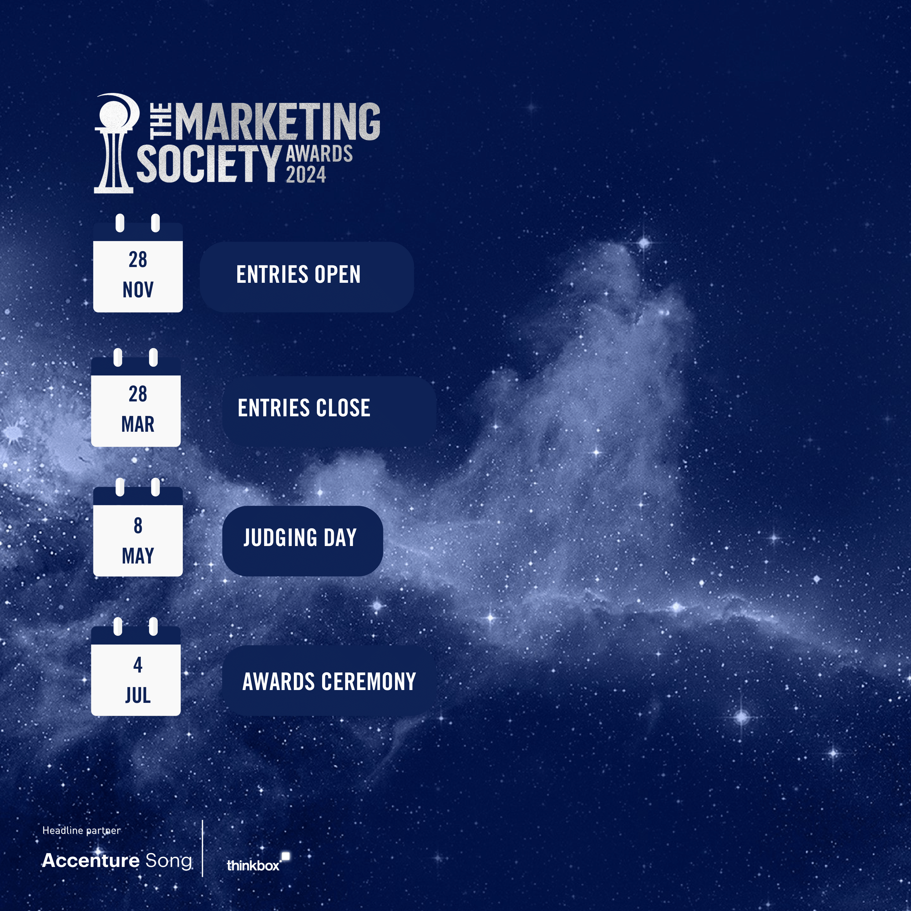 The Marketing Society 39th Annual Awards Timeline