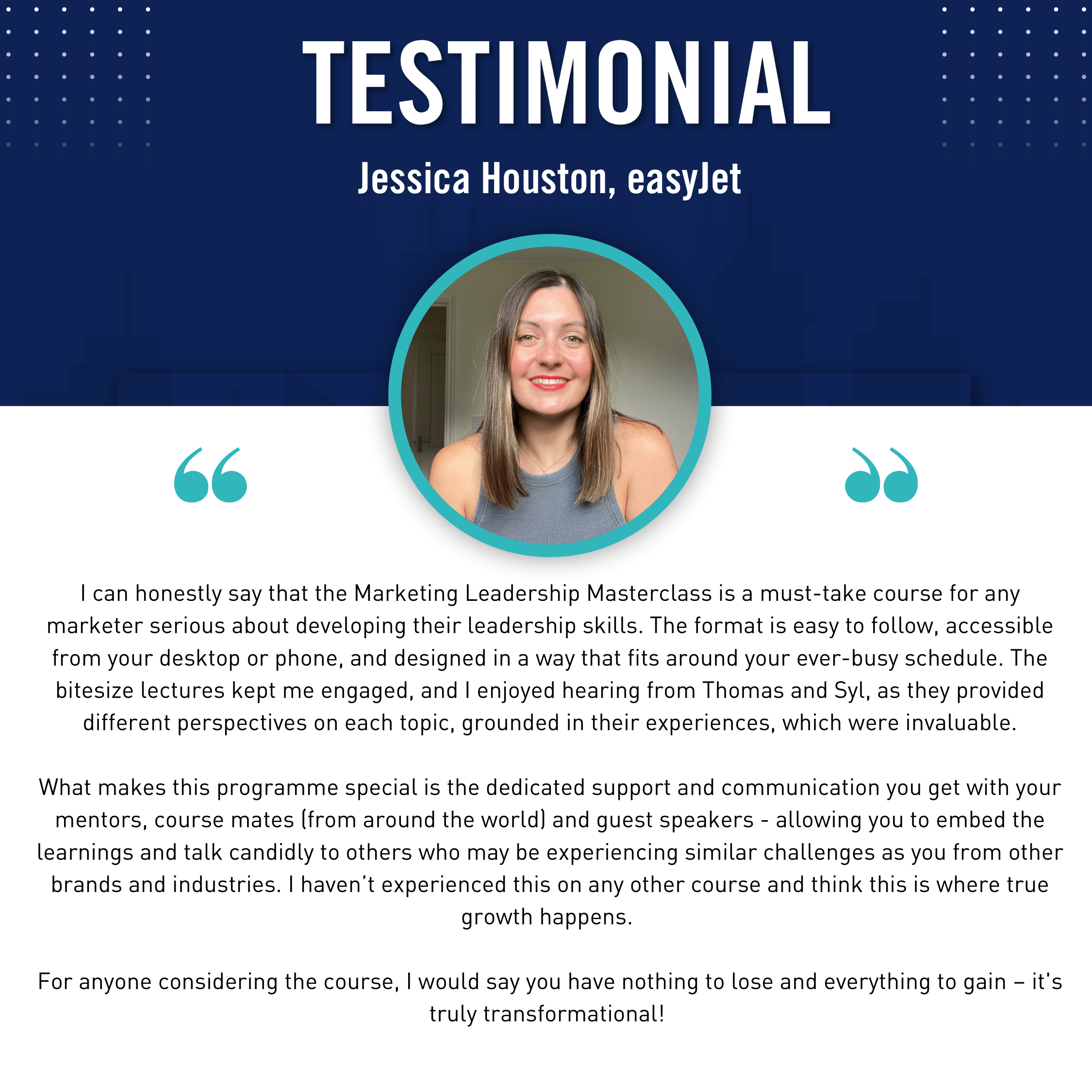 Jessica Houston MLM Testimonial