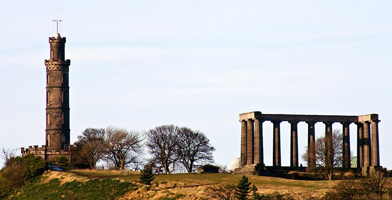 Calton Hill offers excellent views of the city, and it’s a less demanding climb.