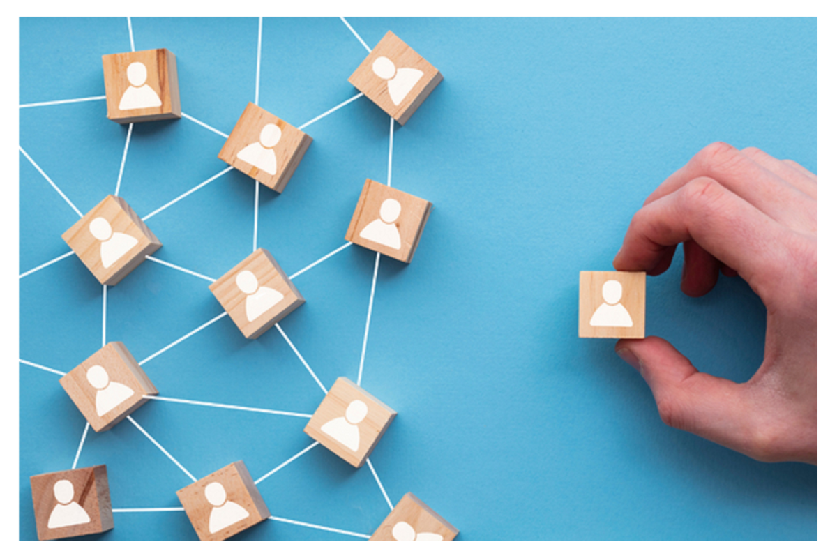 Blocks being connected together