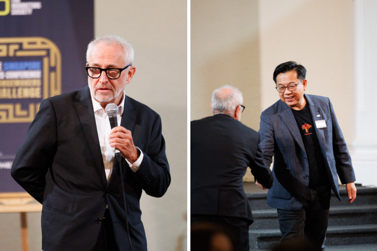 Peter Dixon and Lawrence Liew The Marketing Society Singapore Conference