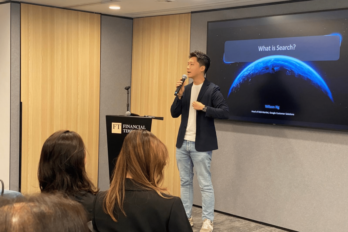 Wilson Ng at The AI Toolkit event in Hong Kong with The Marketing Society 
