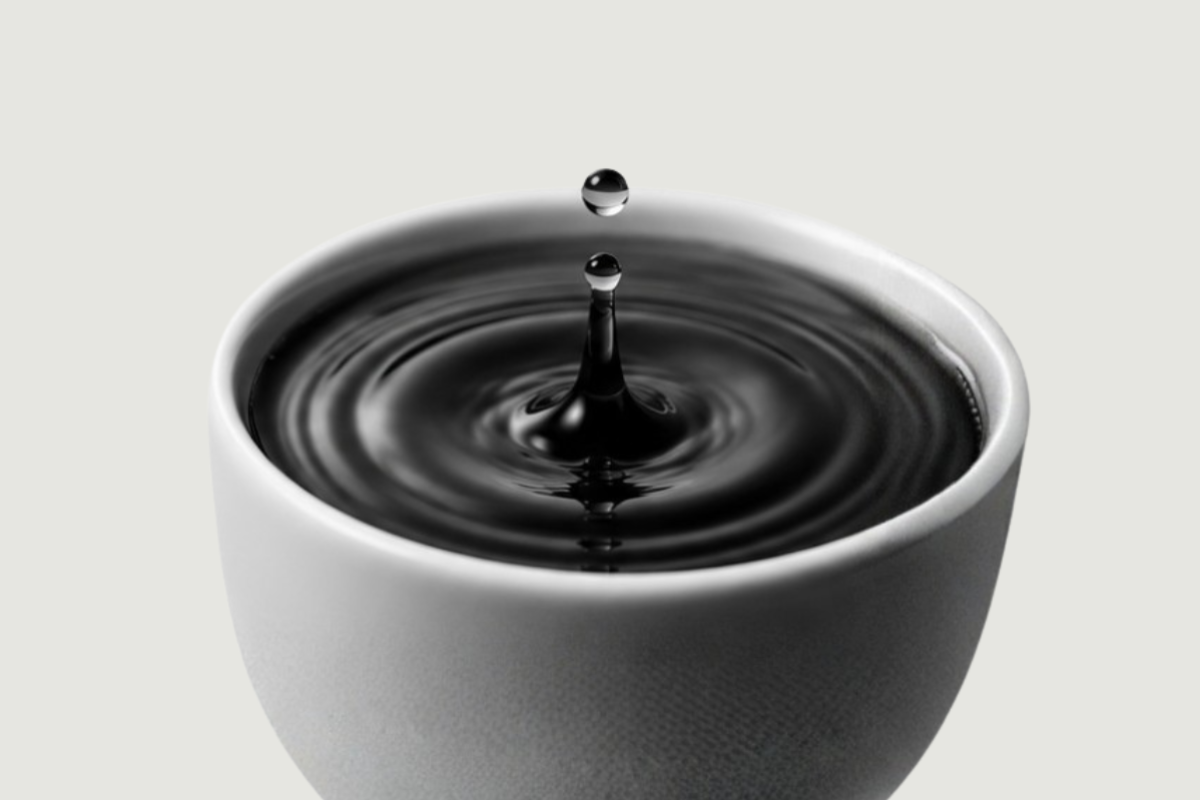 Water in a cup