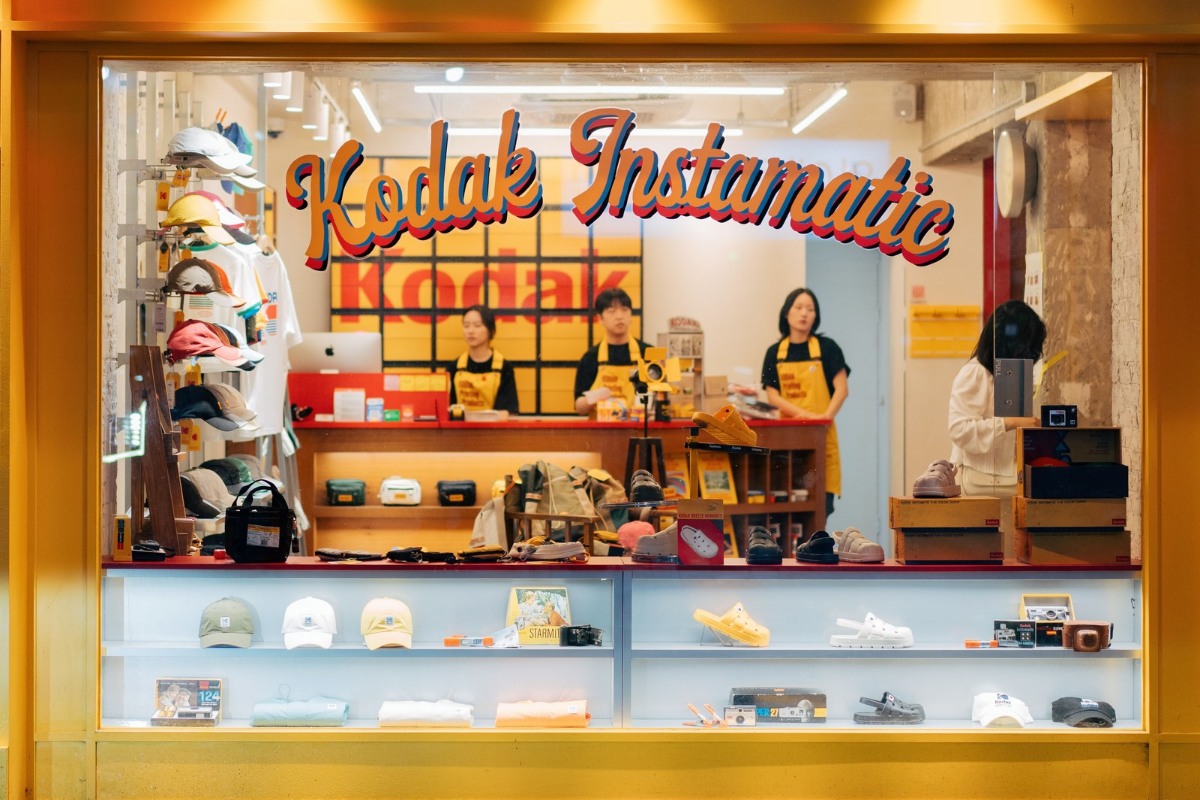 view into a shop window