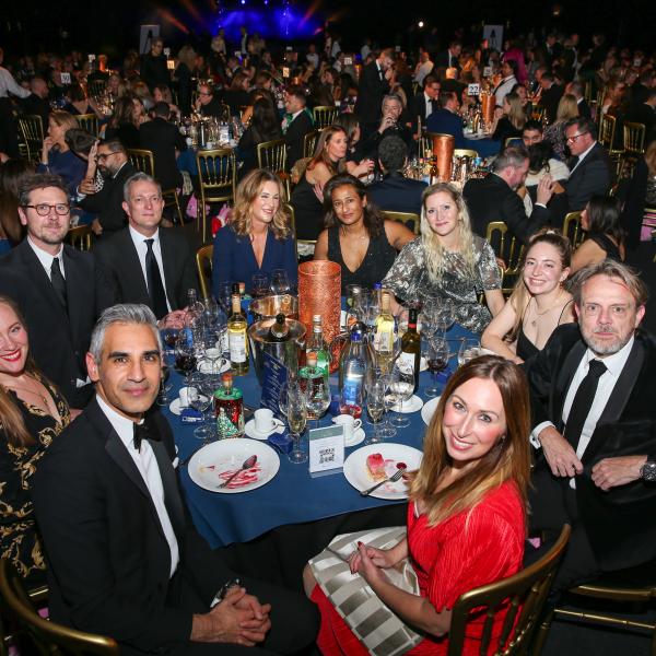 A table of people at The Marketing Society Annual Dinner