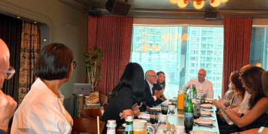 Guests from a recently held Changemakers Club Breakfast in Hong Kong