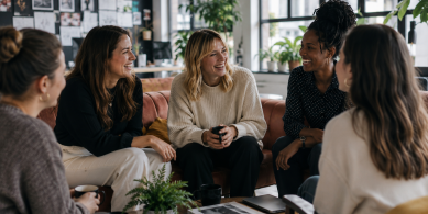 Inclusive team connecting in a supportive workplace