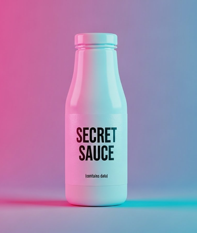 bottle with secret sauce written on it 