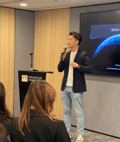 Wilson Ng at The AI Toolkit event in Hong Kong with The Marketing Society 
