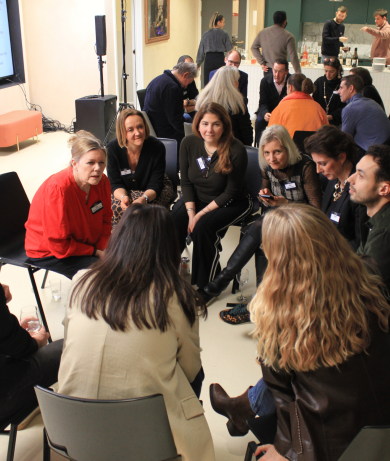 Member of The Marketing Society in a Connection Circle at an event