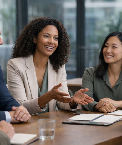 Professional meeting in a modern office