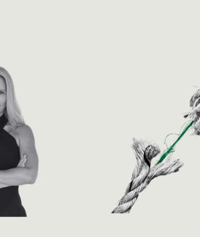 Tracy hall and a rope splitting